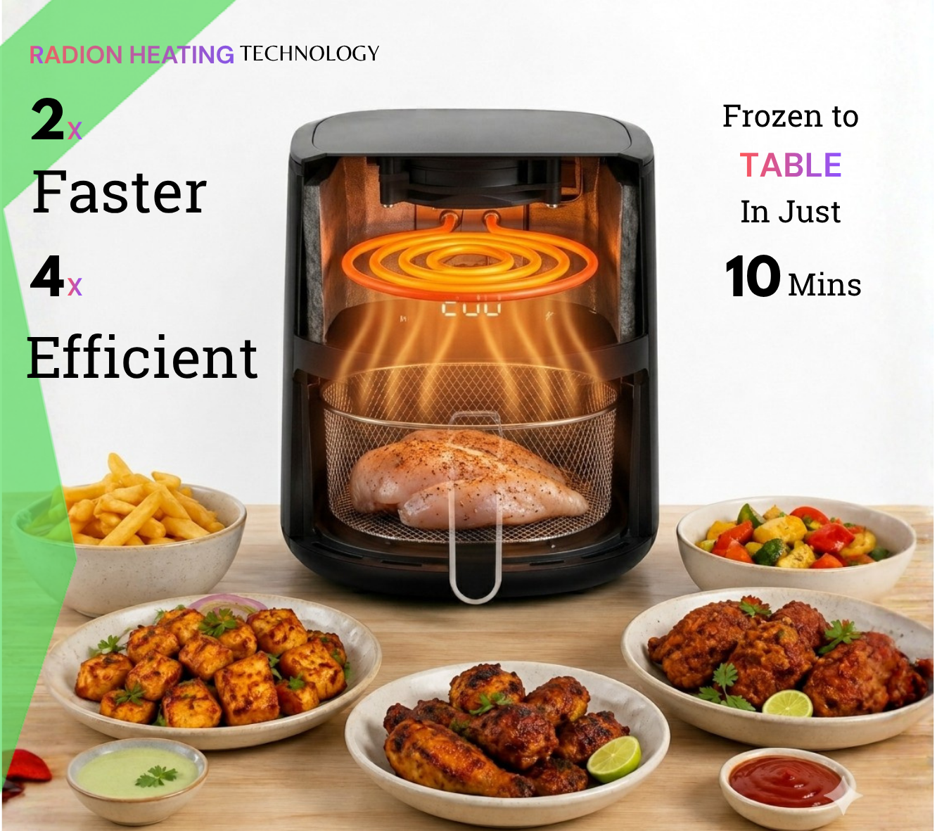 MecTURING™ AiR-2000 Smart air fryer with RADION™ Technology
