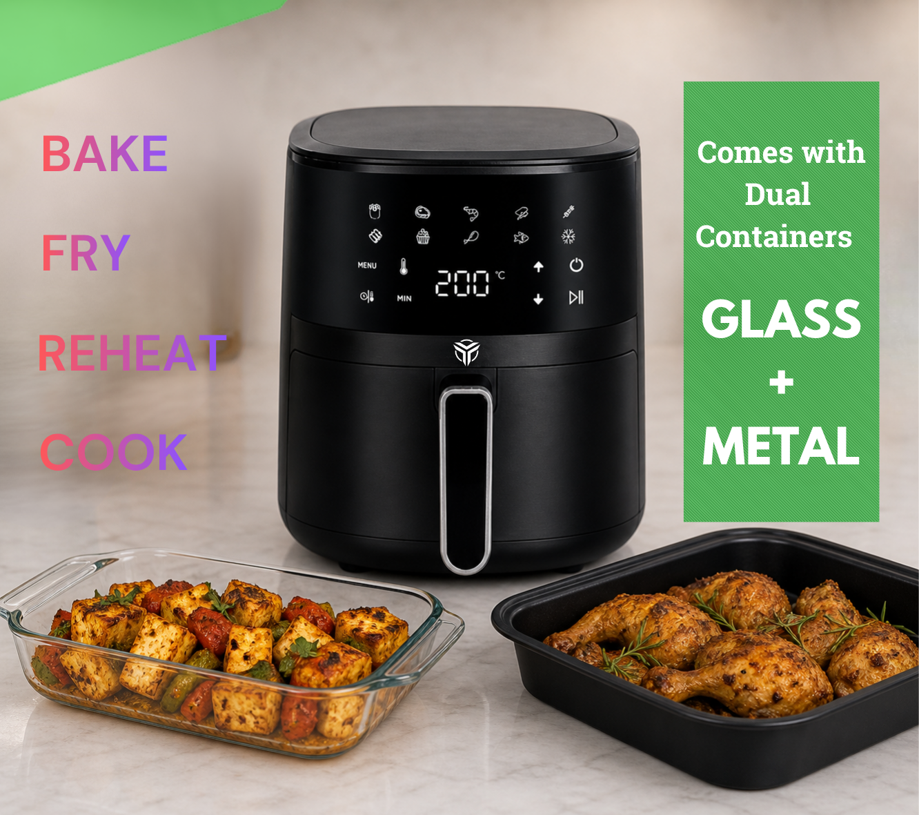 MecTURING™ AiR-2000 Smart air fryer with RADION™ Technology