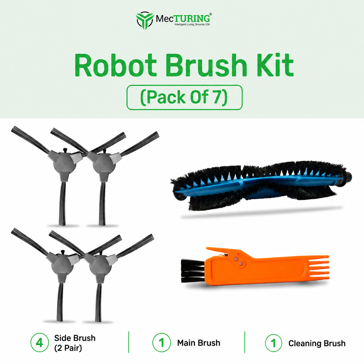 Robot Brush Kit- S10 / S9 Turbo/S9 Pro Plus/ M107/ M107 Pro