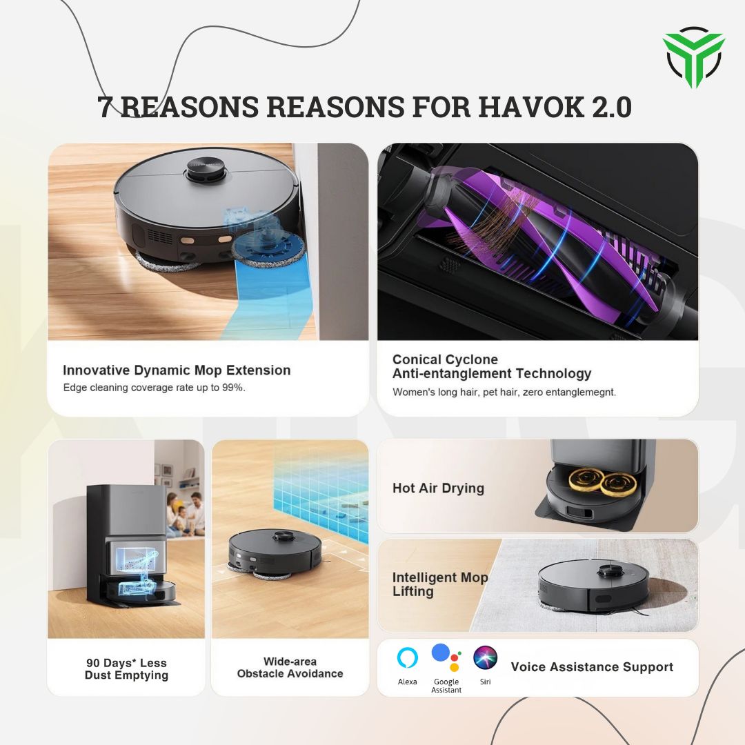 HAVOK 2.0 Flagship Robotic Vacuum Cleaner | 2026 New Launch