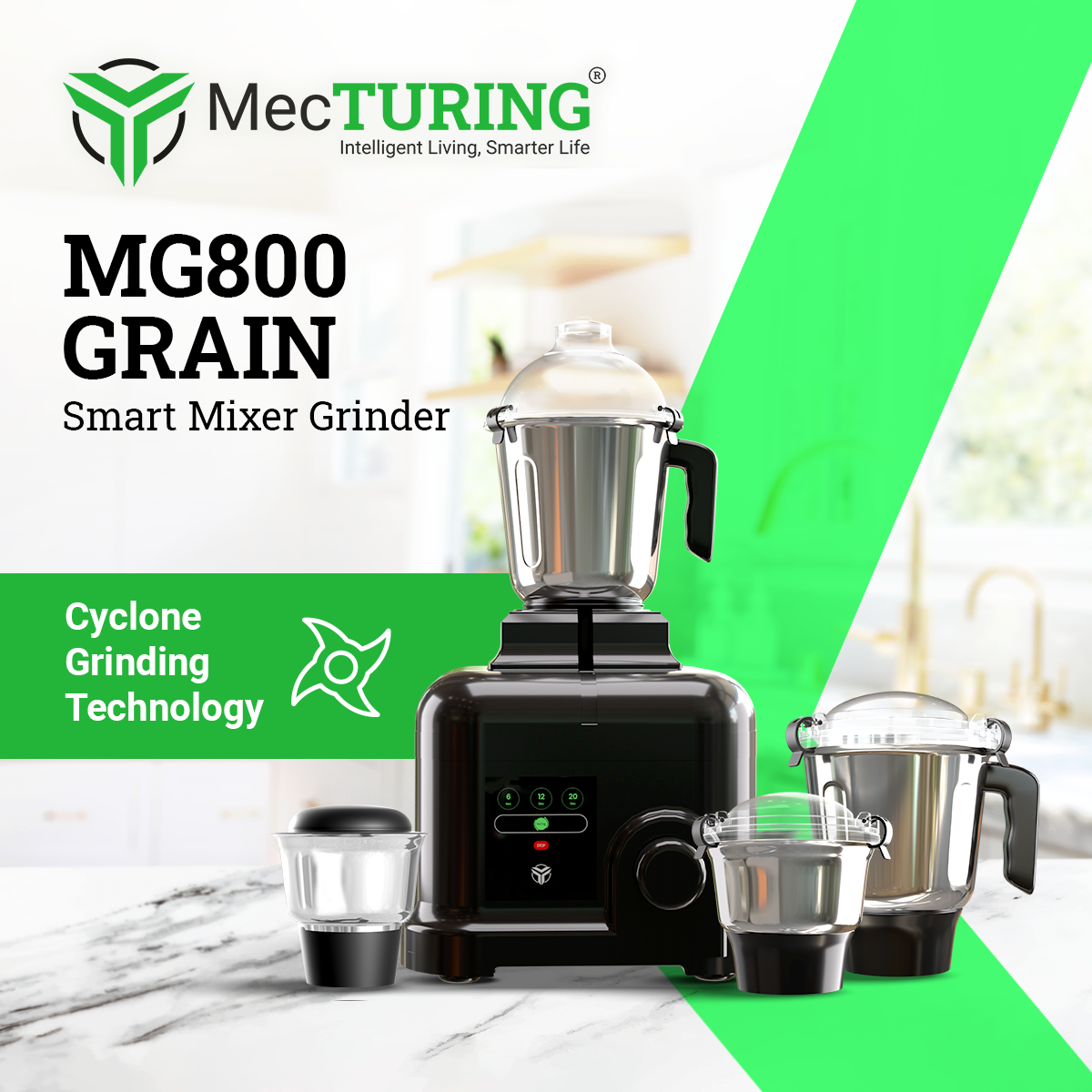 MecTURING MG 800 GRAIN Smart Mixer Grinder
