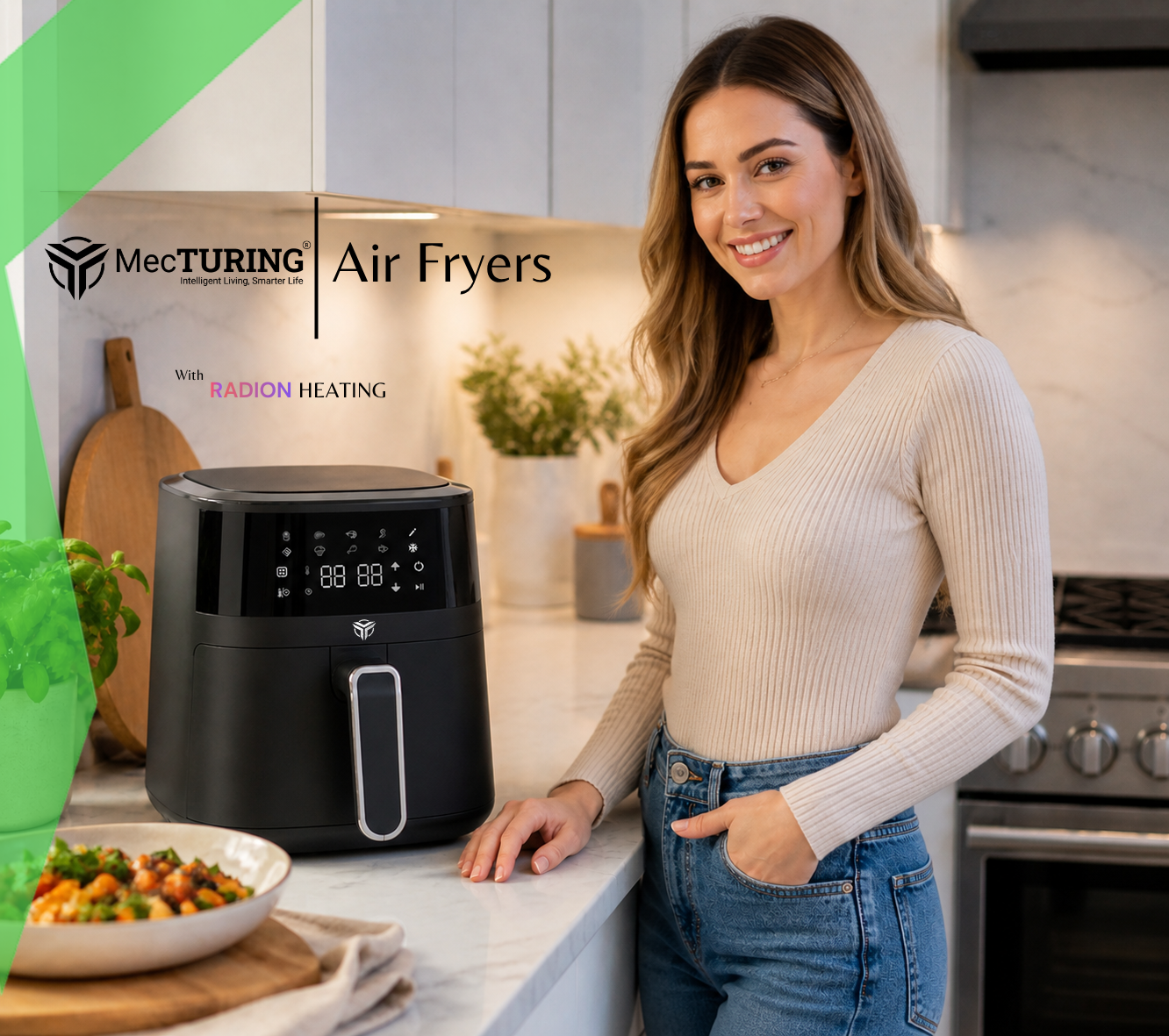 MecTURING™ AiR-2000 Smart air fryer with RADION™ Technology