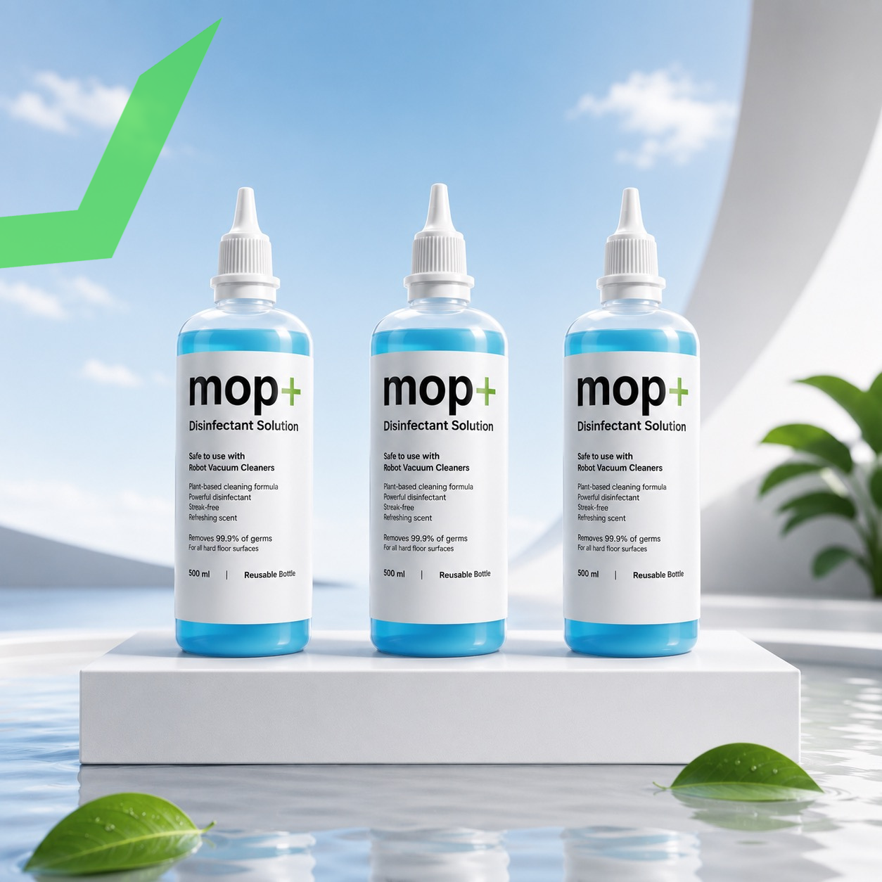 MOP+ Floor Cleaning Liquid Solution Special designed by MecTURING® for Robot Vacuum