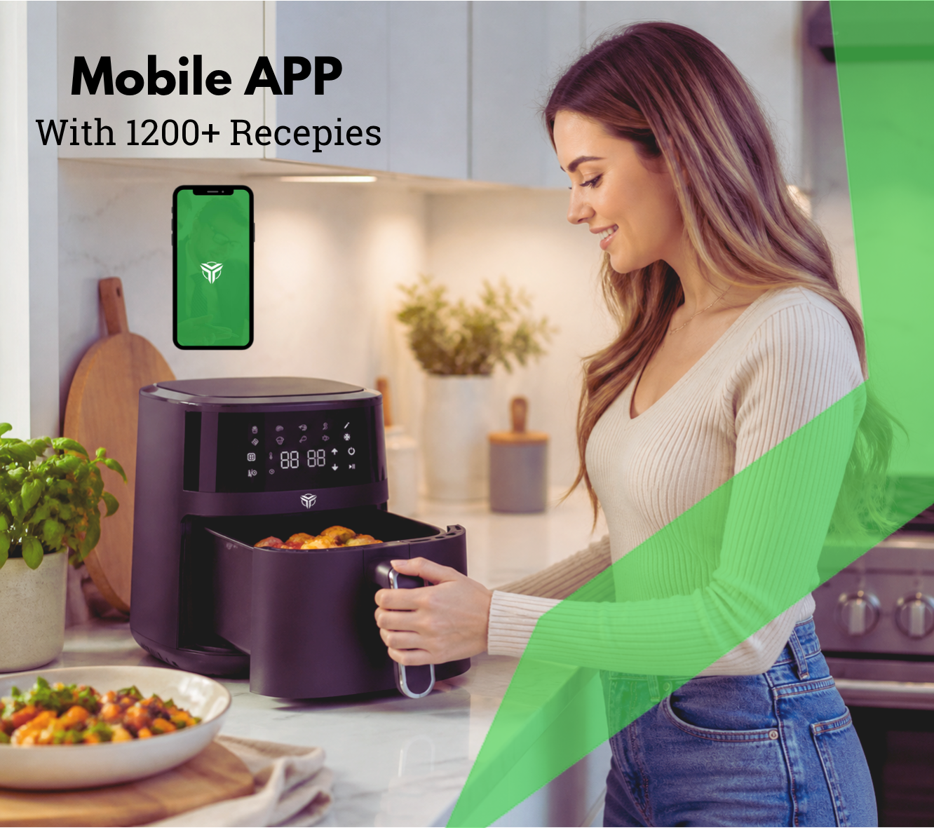 MecTURING™ AiR-2000 Smart air fryer with RADION™ Technology